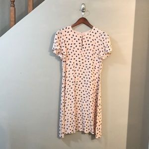 Maeve Pink/Blue Floral Flutter Sleeve Dress